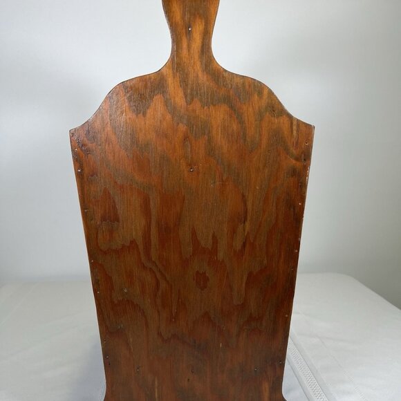 Vintage Wooden Magazine Rack Mid Century Chinoiserie Style with Asian Panels - Picture 4 of 13